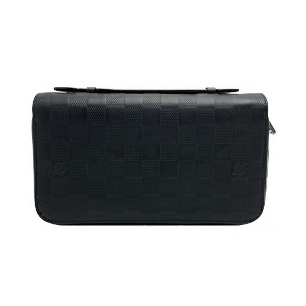 Louis Vuitton Shoulder Bag Damier Infini Black Zippy Onyx Black